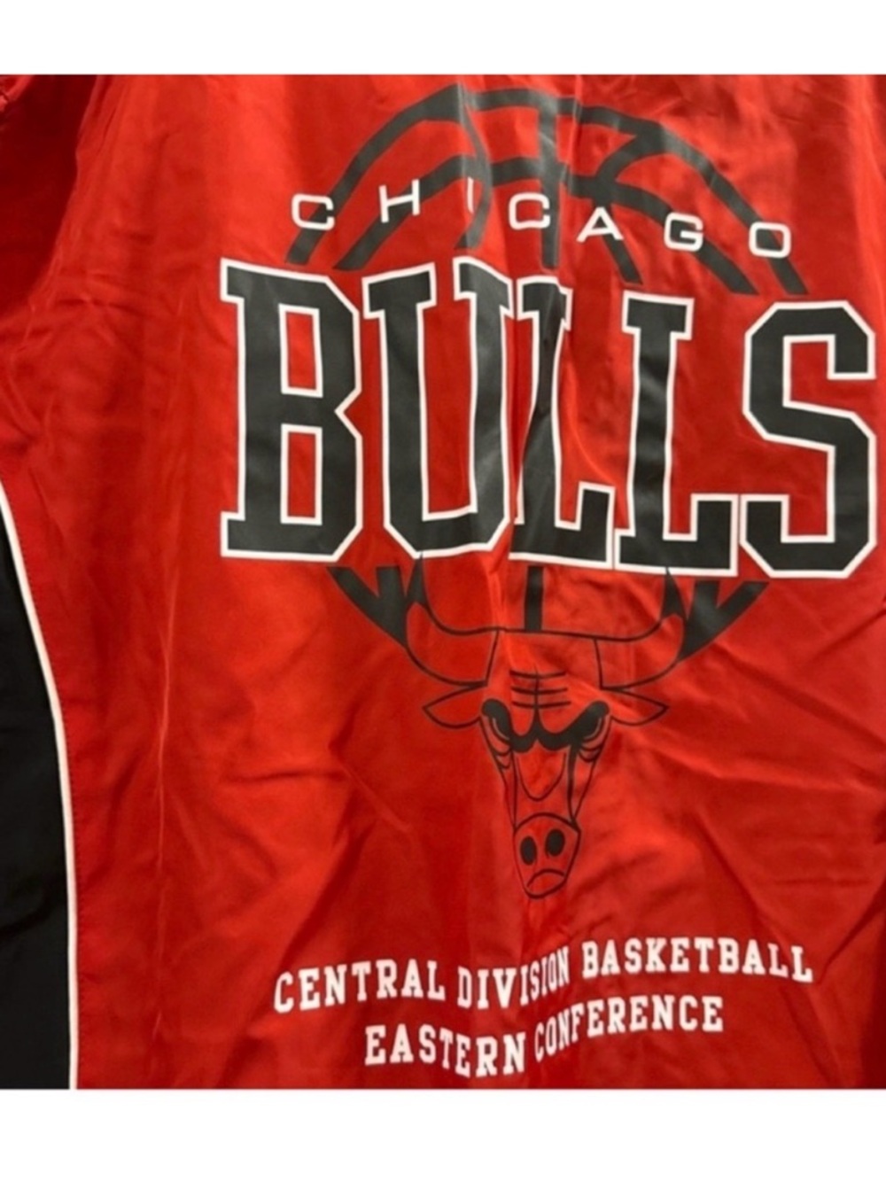 NBA Chicago Bulls Red and Black Team Jacket - Picture 5 of 5